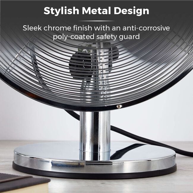 Tower 12" Metal Desk Fan